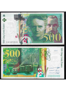 FRANCIA  500 Franchi 1994 Pierre et Marie Curie Splendida+